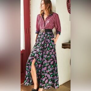 Iconique long floral maxi dress